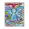Colorful Angel Angel Poster Print (White Edge) by donnabellasangels Colorful Angel Angel Poster Print (White Edge)