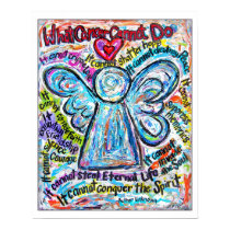 Colorful Angel Angel Poster Print (White Edge) by donnabellasangels Colorful Angel Angel Poster Print (White Edge)