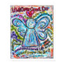 Colorful Angel Angel Poster Print (White Edge)