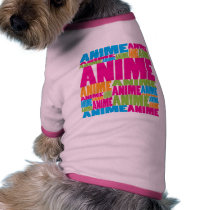 Colorful Anime pet clothing
