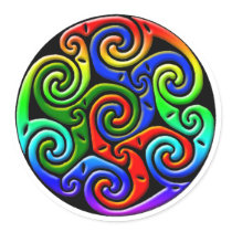 Colorful Antique Celtic Art - Intricate, Beautiful stickers