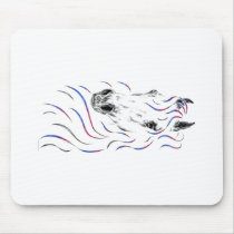 Colorful Arabian Horse Head Mouse Pad