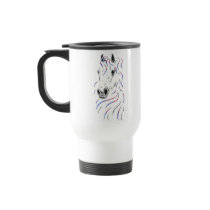Colorful Arabian Horse Head Mug