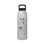 Colorful Arabian Horse Head Water Bottle