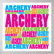 Colorful Archery Poster