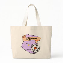 Colorful Arizona Map Gifts and Tees Bags