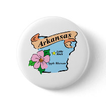 Colorful Arkansas Map Gifts and Tees Pins
