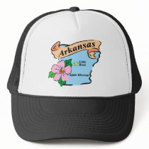 Colorful Arkansas Map Gifts and Tees Hats