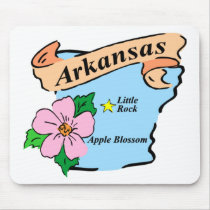 Colorful Arkansas Map Gifts and Tees Mouse Mats