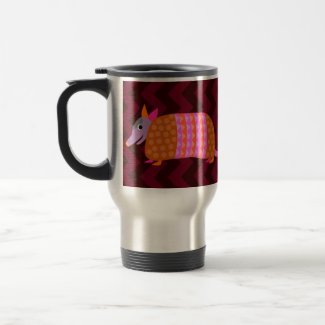 Colorful Armadillo Travel Mug mug