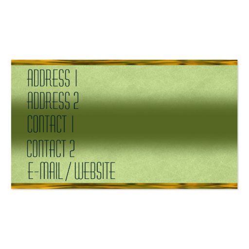 Colorful Art Deco Glass Business Cards (back side)