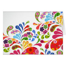 Colorful Art Greeting Card