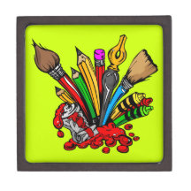 Colorful Art Supplies Premium Gift Boxes