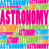 Colorful Astronomy photo sculptures
