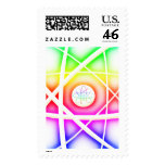 Colorful Atom - Postage