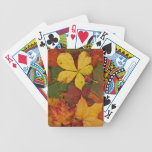 Colorful Autumn Leaves playing cards
