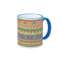 Colorful Aztec Pattern Mugs