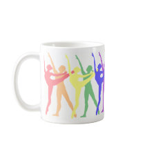 Colorful Ballet Dance Mug by pasdequatre Colorful Ballet Dance Mug