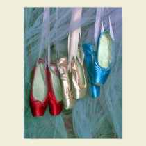 Colorful Ballet Shoes posters by malibuitalian Colorful Ballet Shoes posters
