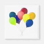 Colorful balloons fridge magnets