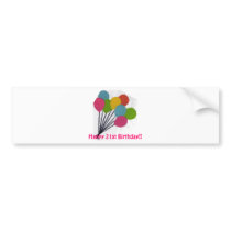 colorful balloons(kkincade12) bumper stickers
