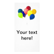 Colorful balloons photo cards