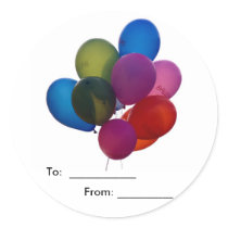 colorful balloons, Stickers