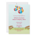 Colorful balloons summer picnic outdoor event invitation