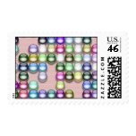 Colorful balls postage stamp