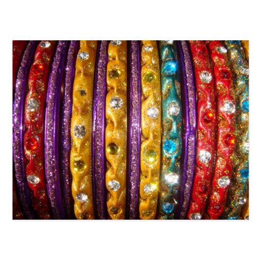 Colorful Bangles Postcard
