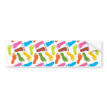 Colorful Bare Footprints Bumper Stickers