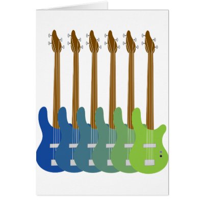 Colorful Bass Guitar