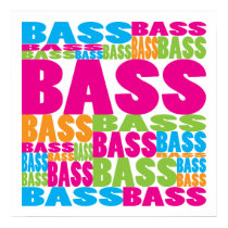 Colorful Bass posters