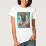 Colorful Basset Hound T-shirt