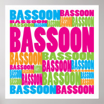 Colorful Bassoon Print