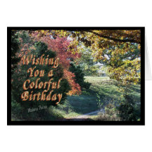 Colorful Bday Card-customize it
