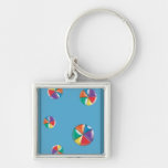 Colorful Beach Balls Key Chains