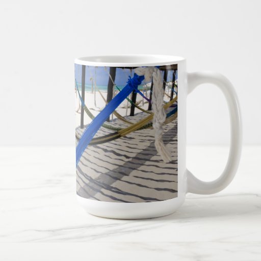Colorful Beach Hammocks Cozumel Mexico Mug