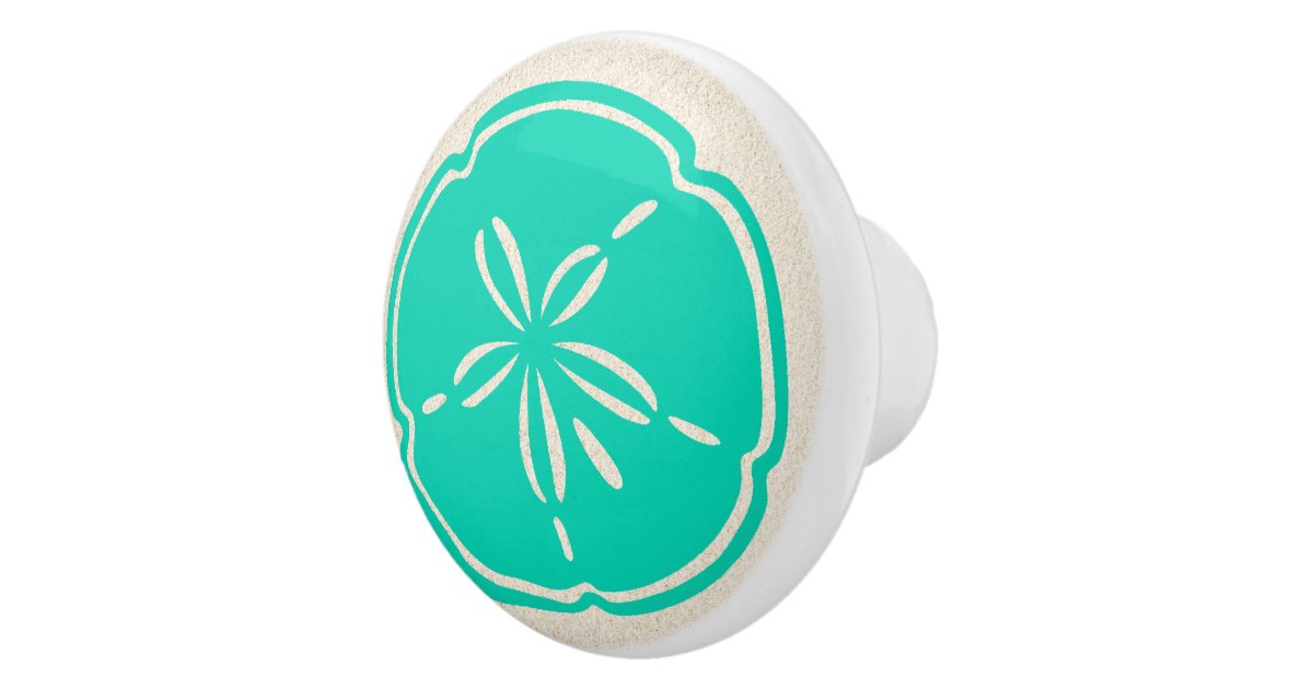 Colorful Beach Shell Sand Dollar Drawer Knobs Ceramic Knob Zazzle