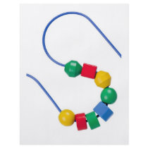 Colorful bead and wire toy personalized flyer