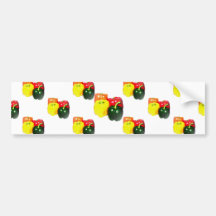 Colorful Bell Peppers Bumper Stickers