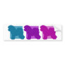 Colorful Bichon Frise Silhouettes Bumper Stickers