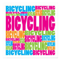 Colorful Bicycling posters