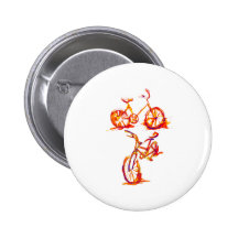 Colorful Bike Designs Buttons