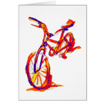 Colorful Bike Designs Greeting Cards