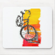 Colorful Bike Designs Mousepads