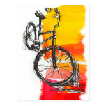 Colorful Bike Designs Post Card