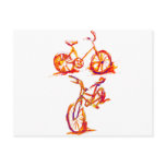 Colorful Bike Designs Post Cards