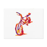 Colorful Bike Designs Post Card