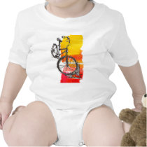 Colorful Bike Designs Rompers